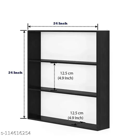 Wall hanging kitchen almari, 20" height, 12" width, wooden shelves, under cabinet lighting