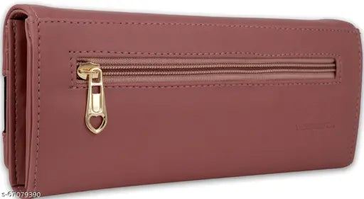 Red leather clutch with zipper