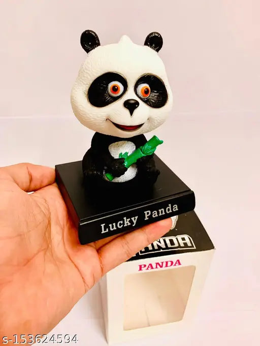 Lucky Panda dashboard figurine, adorable Indian car art item (1 pc)
