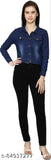 Dark denim jacket, Indian-made, size S (34in bust, 32in waist), ideal for western & ethnic wear