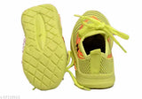 Yellow and orange kids running shoes, Prime India brand