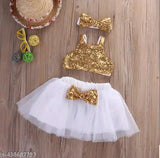 Floral net frock for toddler girls, stylish summer dress for kids