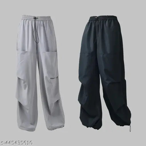 Solid polyester combo jogger set, high-quality Indian activewear for XS to L sizes