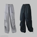 Solid polyester combo jogger set, high-quality Indian activewear for XS to L sizes