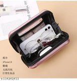 Elegant black laptop case with multiple pockets, secure zip closure