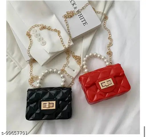 Red silicone side shoulder crossbody sling bag with zip closure for women's travel party casual wear