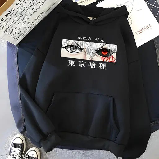 Woolen Stylish Fabulo Eye sweatshirt for Girls (9-10yrs), printed net pattern on long sleeves