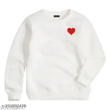 Kid's Sweatshirt with Little Heart Print