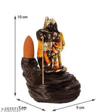 Handcrafted resin Radha Krishna statue, traditional antique design, intricate details, spiritual devotional ornament, 10 cm (L) x 12 cm (H) x 10 cm (B)