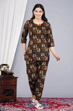 Vanshi Rayon nightsuit for women, limited edition printed top & pyjama set in pure premium cotton - India