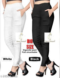 Solid cotton cigar pants for women and girls, available in multiple sizes from 28-XXL