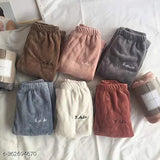 Multi-colored cozy winter pajama set, soft fabric, comfortable fit