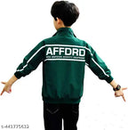 Kids polyester ethnic jacket with long sleeves and mesh inserts, solid print design from ONE KING AK. Available in various sizes for ages 2-10 years old, originating from India