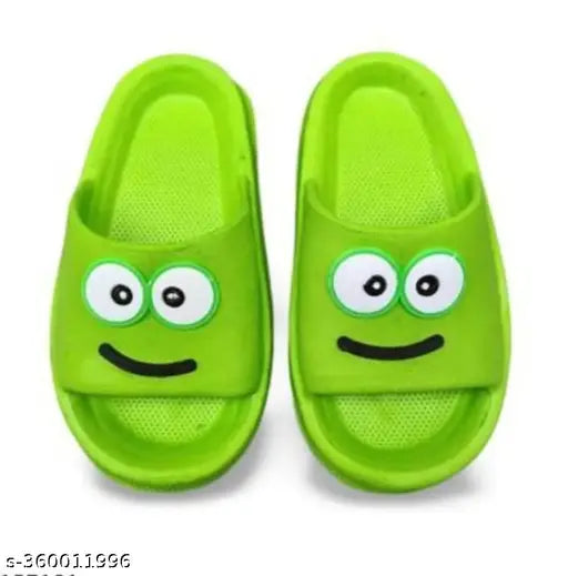 EVA rubber slippers for kids daily use, embellished net design in various sizes (9-12 months - 8 years)