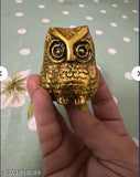 Metal Owl Laxmi Yantra, intricate Indian Vastu symbol for wealth and prosperity