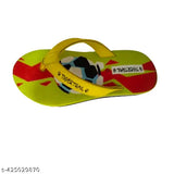 Yellow EVA cartoon character football kid slipper for unisex play