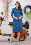 Womens singli kameez kurta with rangoli print