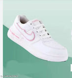 Kids girls synthetic leather colorblocked sports shoes, ankle loop net fastening, size 3.5-4 years origin India