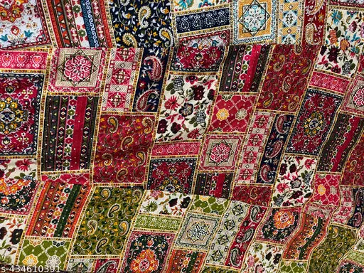 Vibrant Red-Yellow Mahendi Choli Skirt with White Flair: Rayon Party Wear for Women - Size Variable