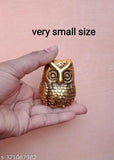 Metal net Owl Laxmi yantra small showpiece, traditional Indian artifact, spiritual decor item on display