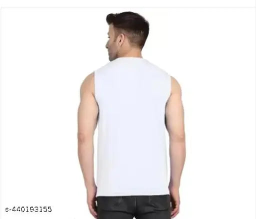 Polyester Jesus Gym t-shirt for boys, sleeveless with printed design
