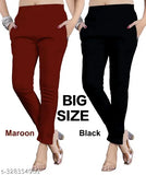 Cotton Cigar trousers pack of 2, solid color men's pants for various sizes (10in waist & 10in length)