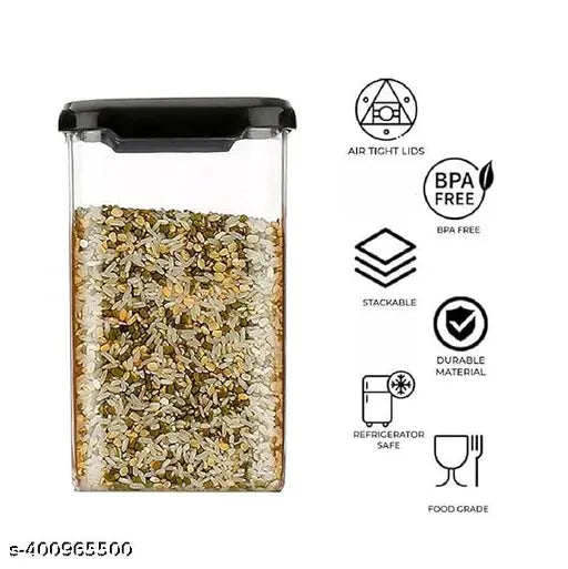 Airtight container set, kitchen storage, 12 pieces, 1100ml