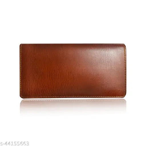 Attractive Men PU wallet, genuine leather wallet with metal features, free size for men's everyday essentials