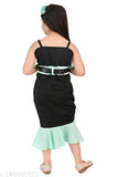 Cotton mermaid bodycon dress, sequin with lining, perfect for parties and celebrations (1-11 years)