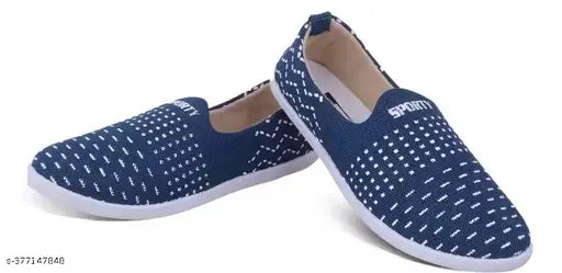 Mesh sneakers for women and girls by AKTS Bellies, printed design, slip-on fastening