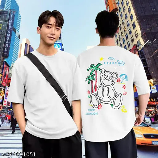 Classic cotton short-sleeved men's t-shirts with printed design, available in sizes S-XXL. Made in India