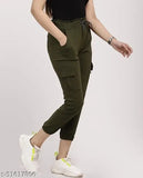 Green jogging pants, stretchy elastic waist, girls' activewear combo pack of 2
