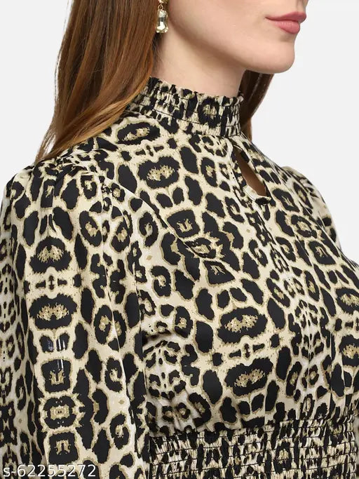 Stylish printed net poly georgette full sleeve jumpsuit for women and girls, ideal for parties and events