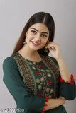 Stylish party wear women's dress with embroidery