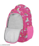 Frantic Polyester 26 L School Backpack With Pencil School Bag Class 1 to 8 Daypack(RR_Pink_Flying_Unicorn_2024_A)