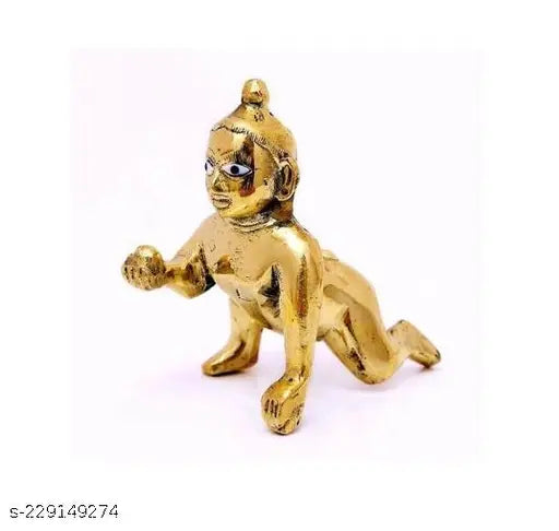 Brass Krishna idol, MATAL BIG 5 set, Indian-made Lord Gopal statue, dimension: 0.5cm x 0.5cm x 0.5cm