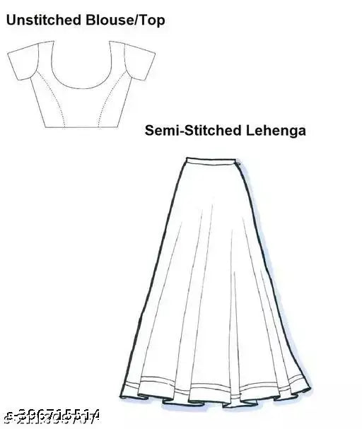Embroidered satin lehenga choli with net dupatta, semi-stitched for 12-16 years, Indian designer fashion