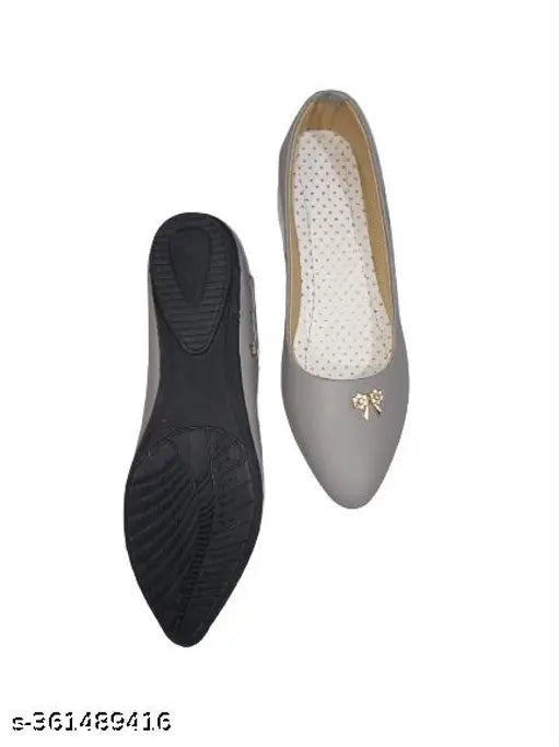 Synthetic bellies, women's casual and fancy cross design slip-on ballerinas, India-made fashion footwear