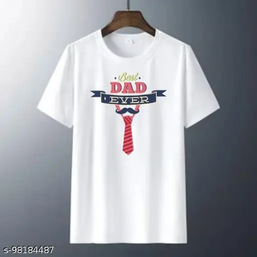 White Round Neck Unisex printed T-shirt for Men And Women I love Mom I love Dad Best Mom Best Dad Travel What's up Infinity Tees comfy trendy Regular