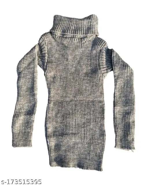 Woolen high neck sweaters for kids (12-24 months), self-designed winterwear for infants and toddlers (pack of 2)