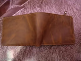 Faux leather modern men's wallet, solid design, free size (L:23cm, W:8cm), fashion-forward accessory from India