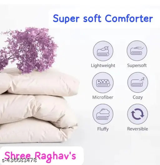 Blue Chack Cotton Reversible Single Comforter, ideal for beautiful rooms and gifting