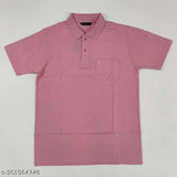 Solid cotton half-sleeve polo neck t-shirt for men, COLDPLAY design
