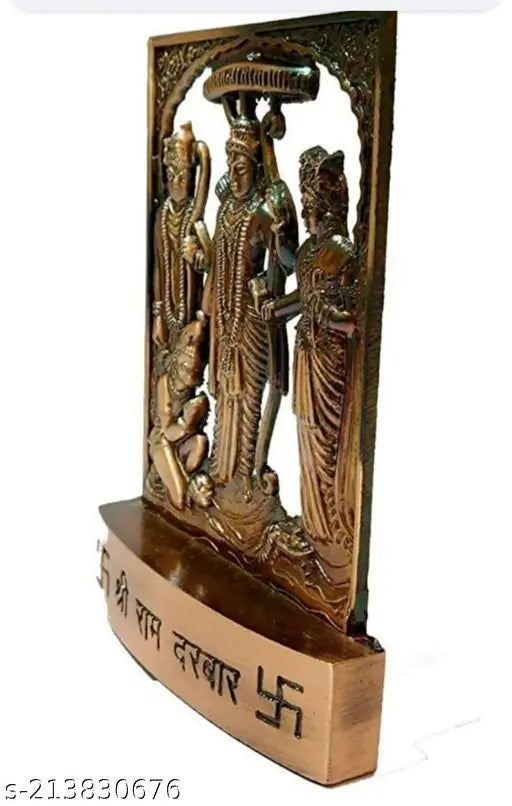 Brown metal desk organizer, size 10x6cm, ideal for office or home use, made in India