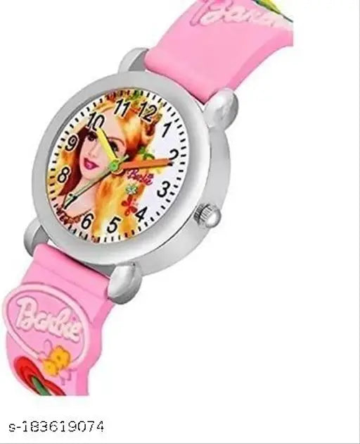 Barbie Analog Watch with free pink band, kids' watches in pair, best quality India-made timepiece for children