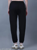 Women jogger pant, black, elastic waistband