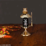 Brass Shiva Lingam statute, 3cm x 8cm x 7cm, for Hindu puja decor