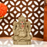 Eco-friendly biodegradable Ganesha Murti ceramic idol, handcrafted for positive home decor