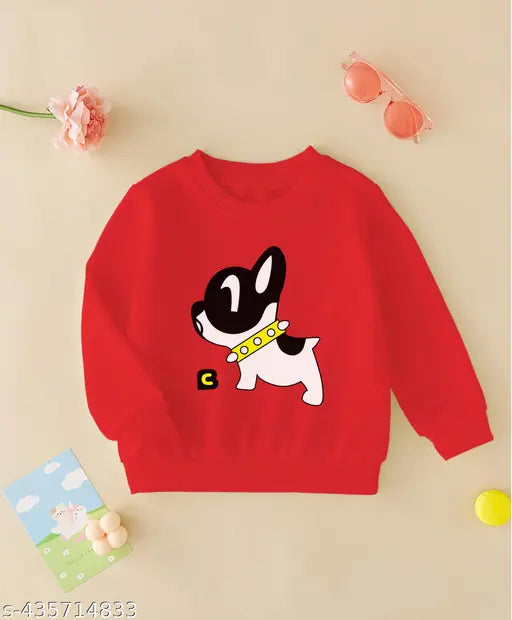 Sweatshirt for Kids | Red Gold Kids Sweatshirt Combo | Sweatshirt for Boys | Fleece Fabric full Sleeves | Kids Winter Wear Cottbray Pack of 2