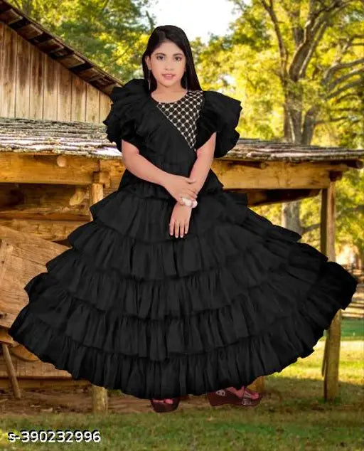 Embellished net gown for girls aged 5-16 years in various colors, Indian Lehenga Choli design with silk choli and net dupatta, perfect for festive occasions like Raksha Bandhan, Navratri, Diwali, Christmas, New Year